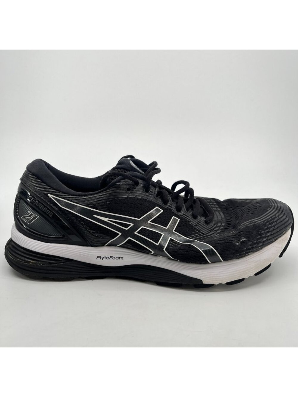 Asics Gel-Nimbus 21 Mens Size 11 Black Athletic Running Walking Shoes Sneakers